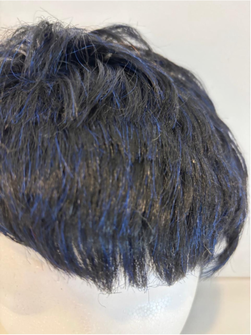Women's Unbranded Short Black and Blue Wig, One Size #C178 - Picture 3 of 6